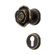 Rose Turnable on Big Rose Door Knob Age