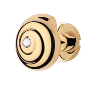 Shell Mesh Fixed Door Knob - Satin Chro