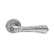 Sissi Door Handle on Rose - Antique Sil