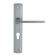 Slim Door Lever Handle on Plate - 255MM