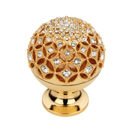 Sogno Turnable Cabinet Knob - Gold Plat