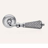 Sogno Crystal  Door Handle on Rose - Po