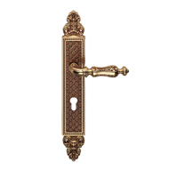 Soleil Door Lever Handle on Plate in An