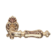 Soleil Door Handle on Rose - French Gol