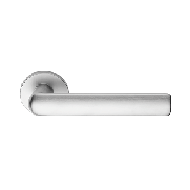 Strip Door Handle on Rose - Satin Chrom