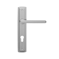 Trendy Door Lever Handle on Plate in Po