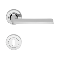 Trendy Door Handle on Rose - Polished C