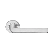 Trendy Door Handle on Rose - Satin Chro