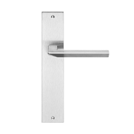 Trio Zincral Door Lever Handle on Plate