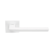 Trio Zincral Door Handle on Rose -  Mat