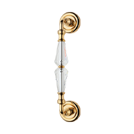 Veronica Door Pull Handle in Gold Plate