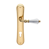 Veronica Crystals Door Lever Handle on 