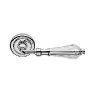 Veronica Crystals Door Handle on Rose -