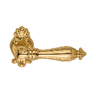 Zaara Door Handle on Rose -  Gold Plate