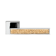 Zen Fusion Door Handle on Rose - Polish