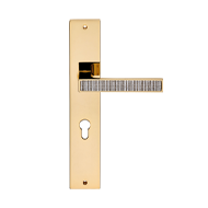 Zen Mesh Crystals Door Lever Handle on 