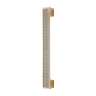 Zen Mesh Door Pull Handle in Gold Plate