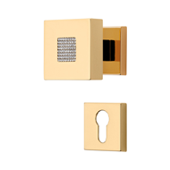 Zen Mesh Door Handle on Rose - 60MM - P