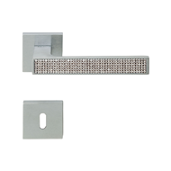 Zen Mesh Door Handle on Rose -  Satin C