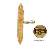 Door lever handle set on plate with Swa
