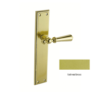 Urbe Door lever handle set on plate wit