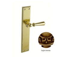 Urbe Door lever handle set on plate wit