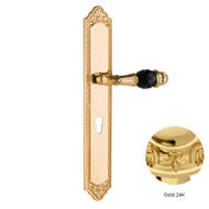 Urbe Door lever handles set with Swarov