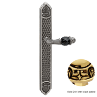 Door lever handles set with key hole on