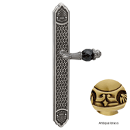 Door lever handles set with key hole on