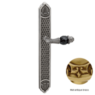 Door lever handles set with key hole on