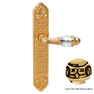 Door lever handle set with key hole on 