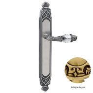 Door lever handle set with key hole on 