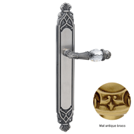 Door lever handle set with key hole on 