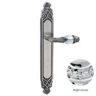 Door lever handle set with key hole on 