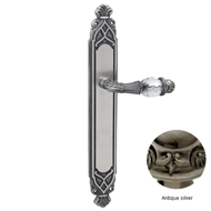 Door lever handle set with key hole on 