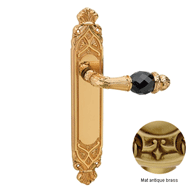 Door lever handle set with key hole on 