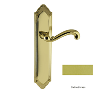 Door lever handle set with key hole on 