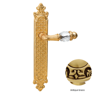 Door lever handle set with key hole on 