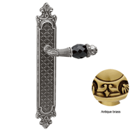 Door lever handle set on plate with Swa