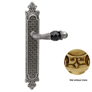 Door lever handle set on plate with Swa