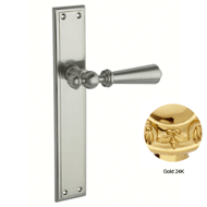 Door lever handle set on plate  - 267MM