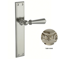 Door lever handles set on plates - Sati