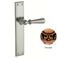 Door lever handle set on plate  - 267MM