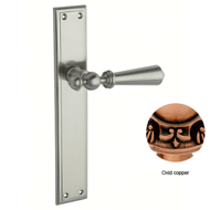 Door lever handles set on plates - Oxid