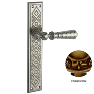 Door Lever Handles Set on Plates - Engl