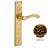 Door Lever Handles Set on Plates - Engl