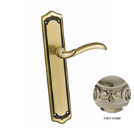Door Lever Handle on Plate with yale ke