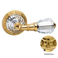 Door lever handle set on rose with Key 
