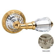 Door lever handle set on rose with Key 