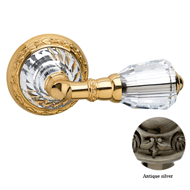 Door lever handle set on rose with Key 